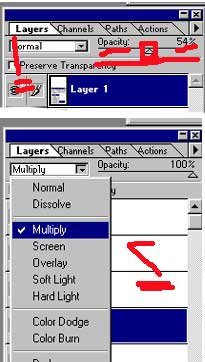 تطبيق صيغ الدمج blending modes على الطبقات تطبيق صيغ الدمج blending modes على الطبقات