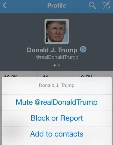 خاصية Mute في تطبيق تويتر